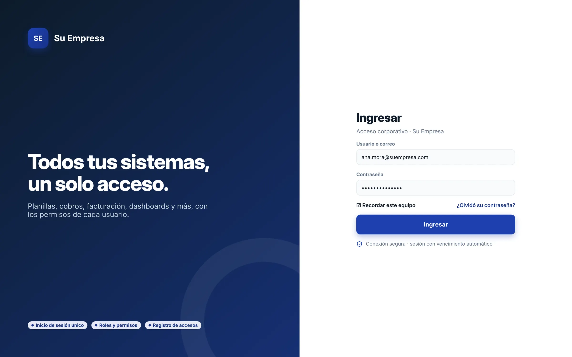 Acceso seguro