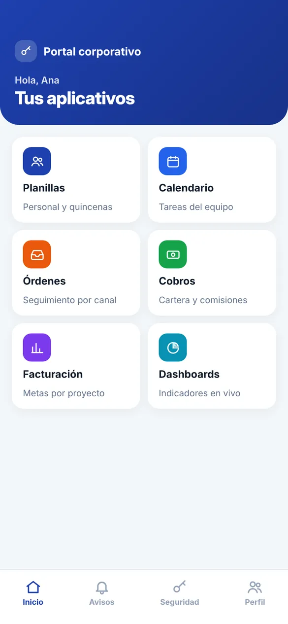 Portal en el celular